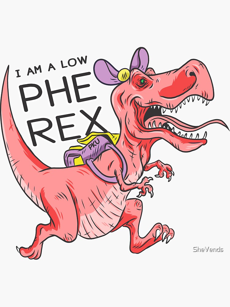 Pku Awareness Cute T Rex Kids Dinosaur Shirt | Low Phe Rex