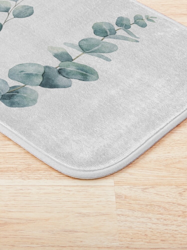 "Eucalyptus Leaves" Bath Mat for Sale by Redbubble
