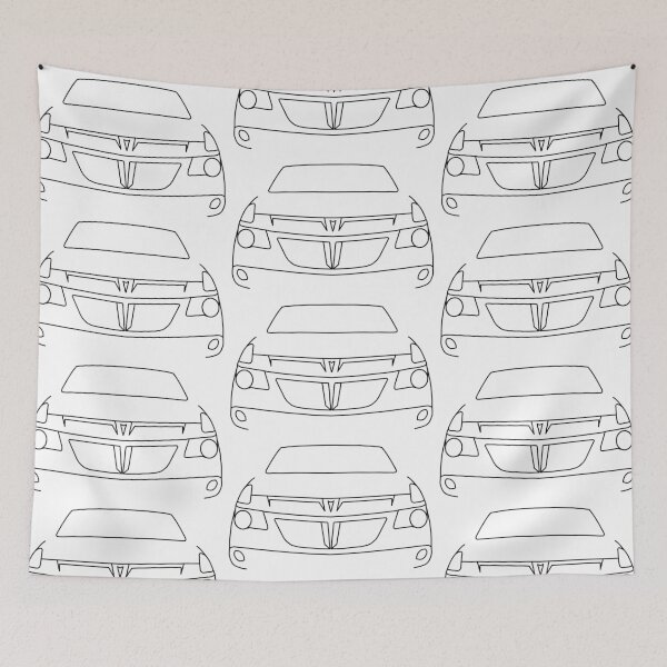 Aperçu de l'œuvre Graphique de contour Pontiac Aztek (noir) créée et vendue par soitwouldseem.