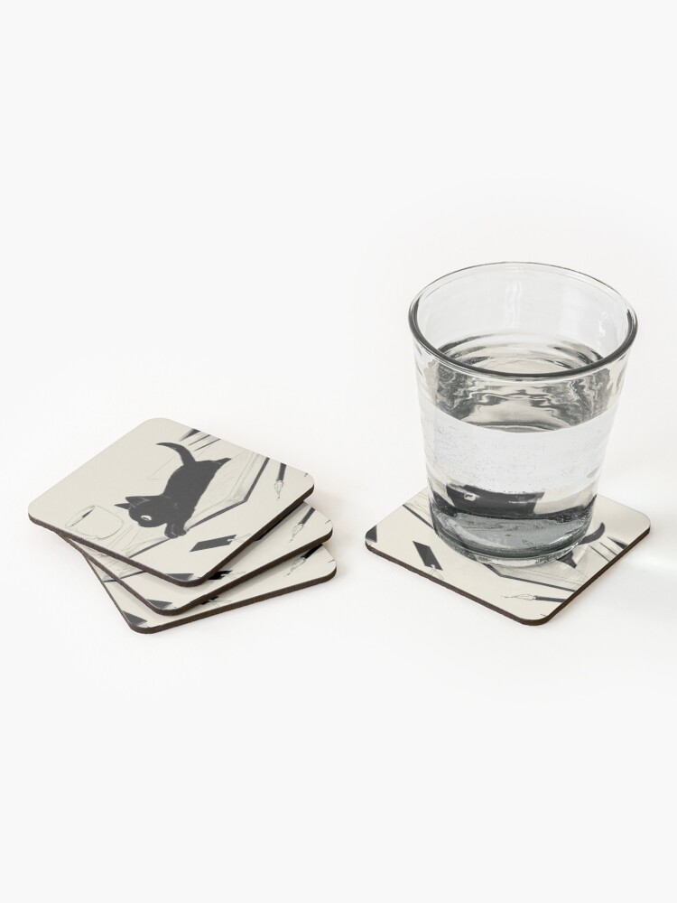 Alternate view of Little Cat Coasters (Set of 4)