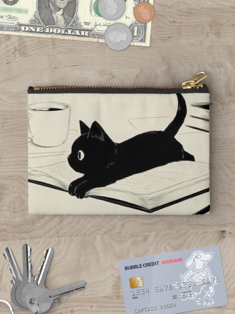 Zipper Pouch, Little Cat designed and sold by pohpohsarang1