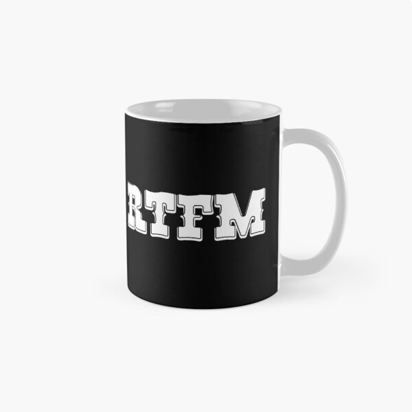Item preview, RTFM - Western Style White Font Design for Computer Geeks designed and sold by ramiro.