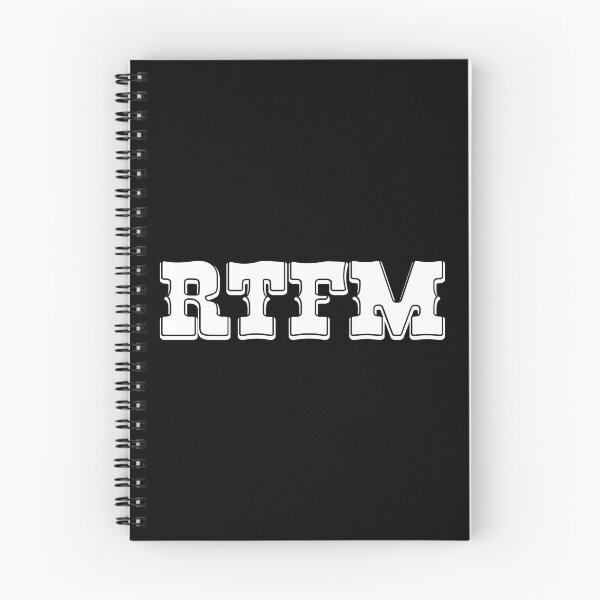 Item preview, RTFM - Western Style White Font Design for Computer Geeks designed and sold by ramiro.
