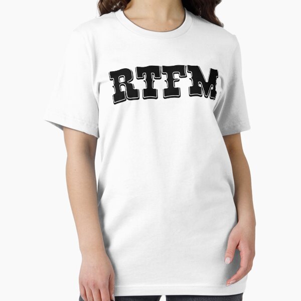Item preview, RTFM - Western Style Black Font Design for Computer Geeks designed and sold by ramiro.