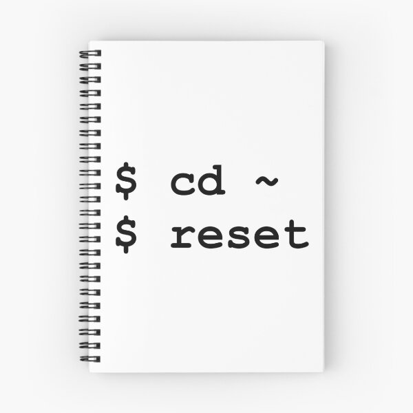 Item preview, cd ~ reset - Black on White Design for Command Line Hackers designed and sold by ramiro.