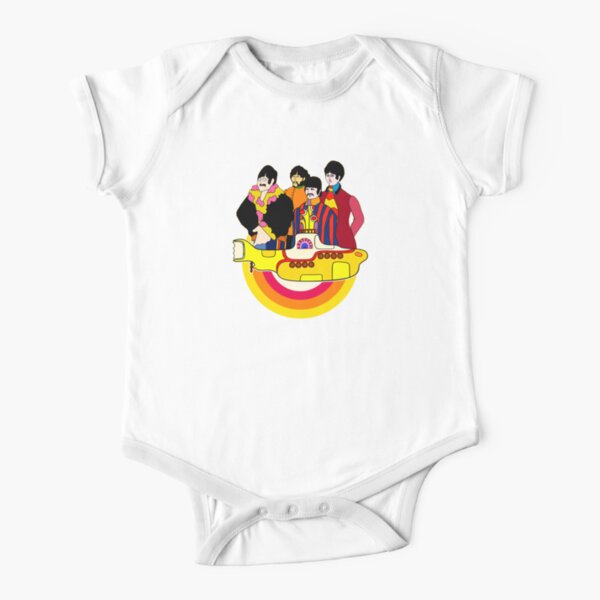 Yellow Submarine - Pop Art Short Sleeve Baby One-Piece