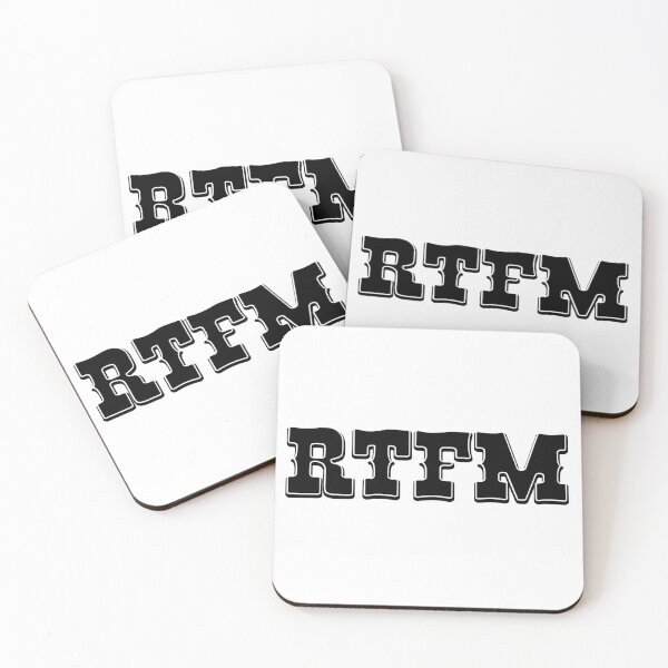 Item preview, RTFM - Western Style Black Font Design for Computer Geeks designed and sold by ramiro.