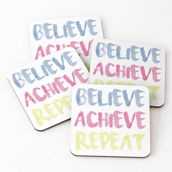 Item preview, Believe achieve repeat designed and sold by Arch4Design.