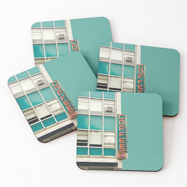 Item preview, New York Coffee Shop on Aqua designed and sold by Brooke T Ryan Photographic Art.