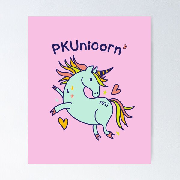 Item preview, PKU Phenylketonuria Awareness Unicorn  designed and sold by SheVends.