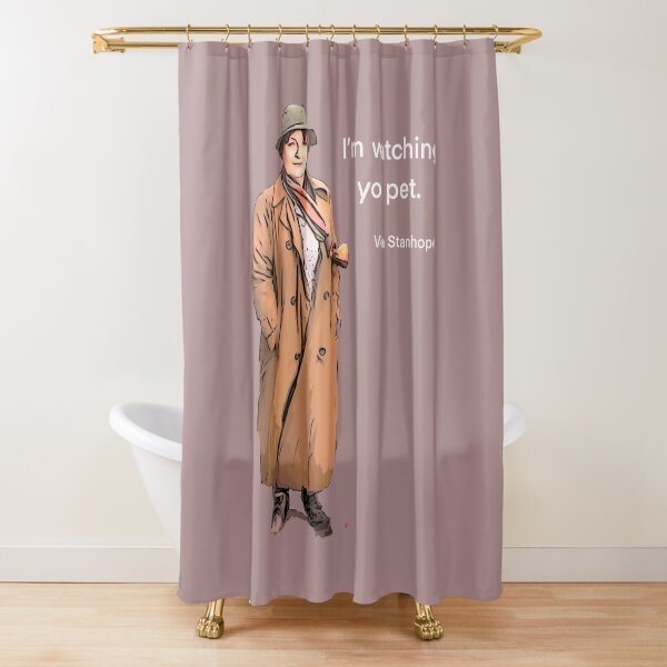 I'm watching you pet. Shower Curtain