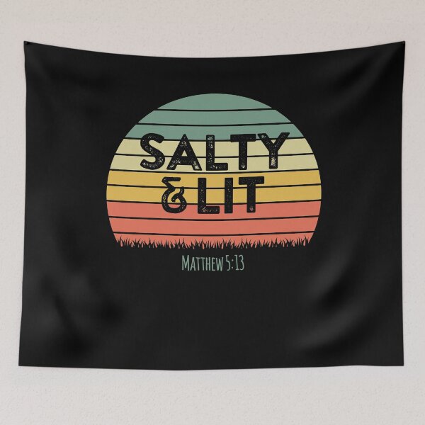 Item preview, Salty and Lit , Christian Quote, Christian Saying designed and sold by ChristianLife.