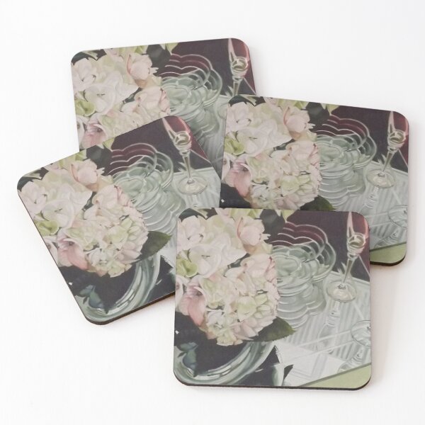 Item preview, Glass Reflections with Hydrangeas 1 designed and sold by LouisaJSimpson.