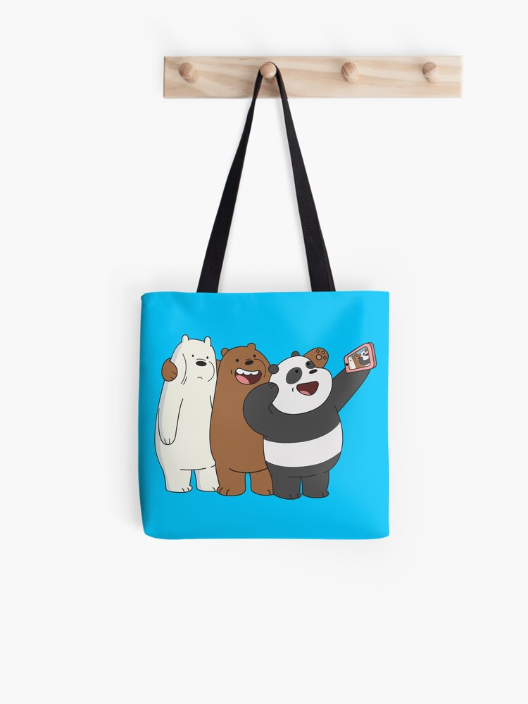 we bare bears tote bag