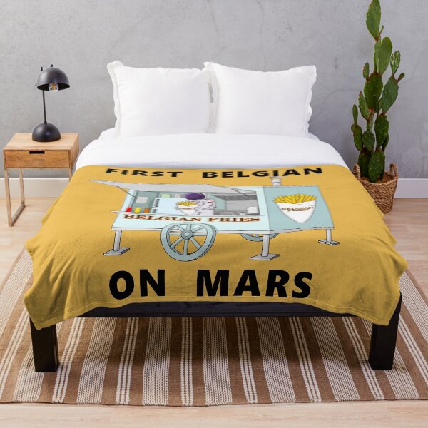 Item preview, First Belgian astronaut on planet Mars selling fries designed and sold by RickTellon.