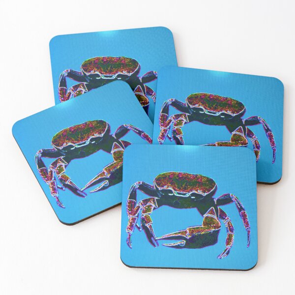 Item preview, Crab on Blue designed and sold by GEOMETRIC ART   .