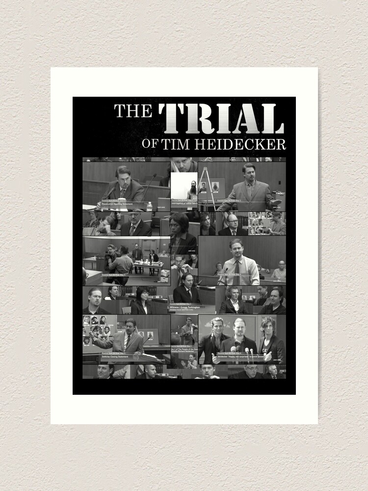 The Trial Tim Heidecker Poster" Art Print for Sale by ImpulSee | Redbubble