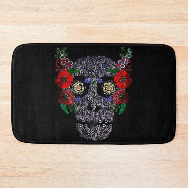 Item preview, Horned Skull & Flowers - Spooky Floral Mechanical Halloween Gift designed and sold by r-silver.