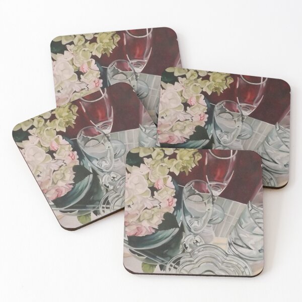 Item preview, Glass Reflections with hydrangeas 2 designed and sold by LouisaJSimpson.