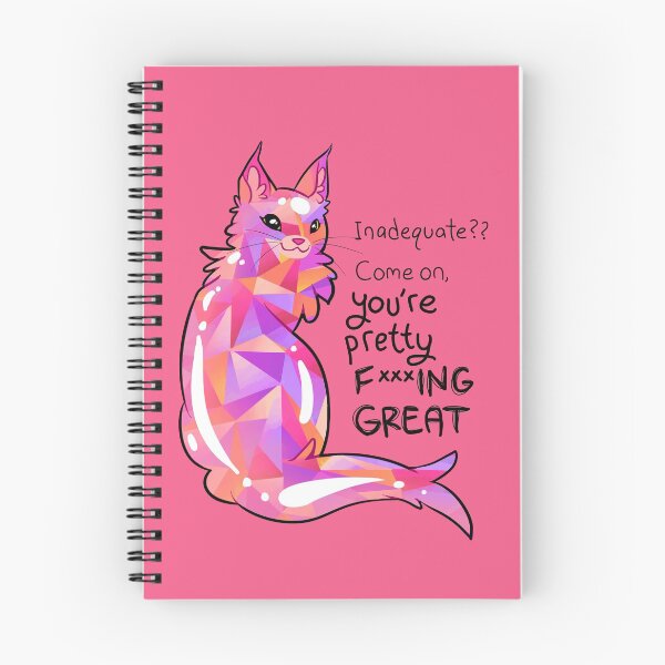 Item preview, "You're Pretty F***ING GREAT" Gemstone Cat designed and sold by thelatestkate.