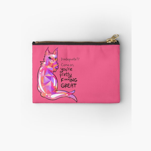 Item preview, "You're Pretty F***ING GREAT" Gemstone Cat designed and sold by thelatestkate.