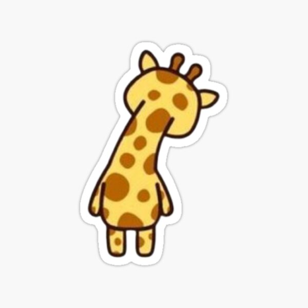 "Cute giraffe sticker" Sticker for Sale by saramminty Redbubble