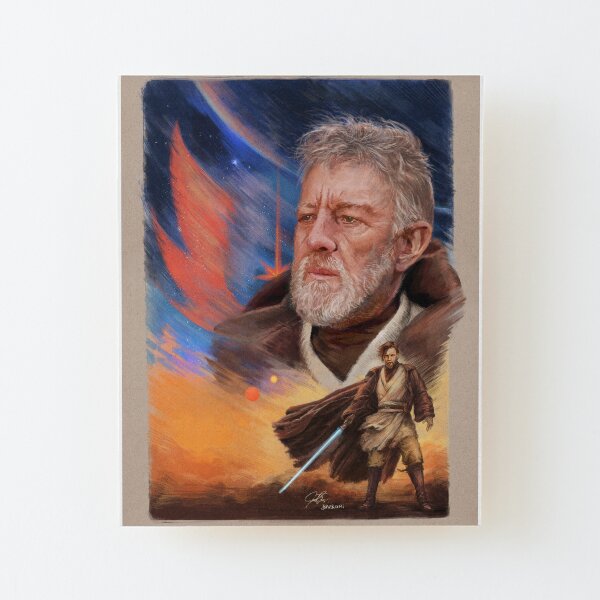 Watching Wood Mounted Print