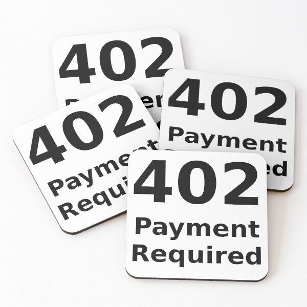 Item preview, 402 Payment Required - Black Text for Web Developers designed and sold by ramiro.