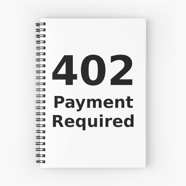 Item preview, 402 Payment Required - Black Text for Web Developers designed and sold by ramiro.