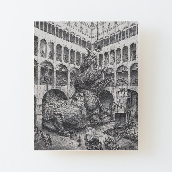 THE BEAST MUST DIE! Wood Mounted Print