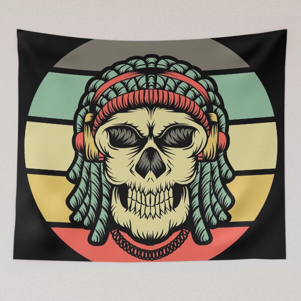 Item preview, Skull headphones dreadlocks designed and sold by TheSimpleMan.
