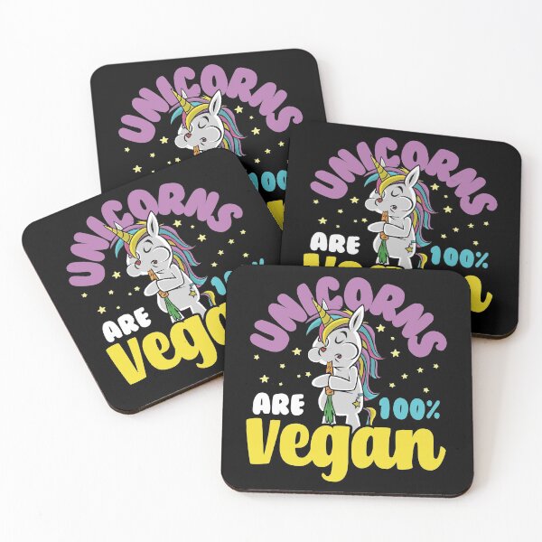 Item preview, Unicorns Are 100% Vegan designed and sold by thingsandthings.