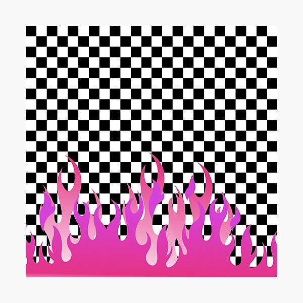 checkerboard flame