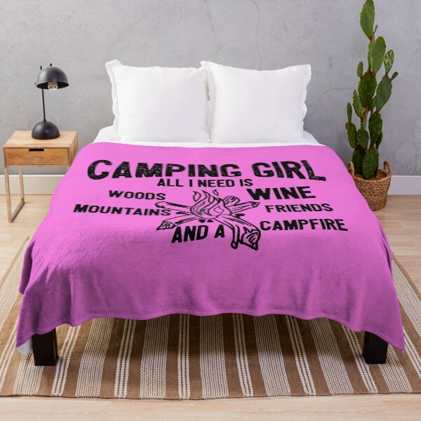 Item preview, Funny Camping Girl designed and sold by TheCrazyBear.