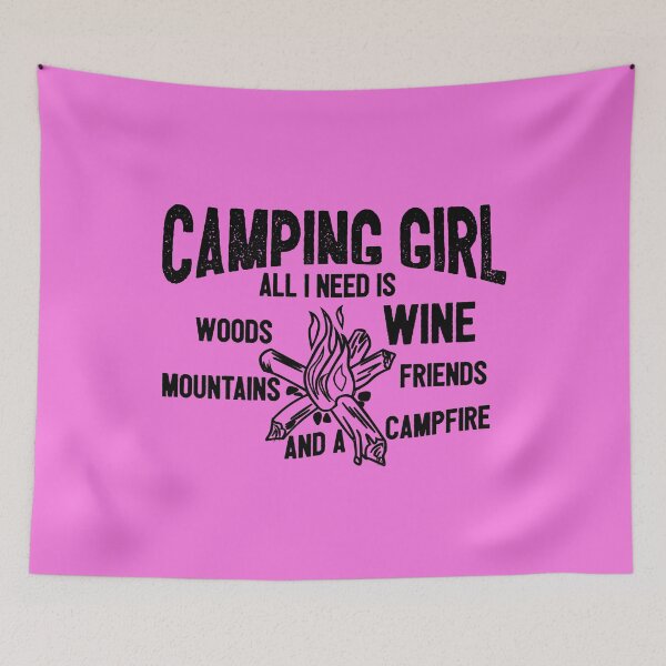 Item preview, Funny Camping Girl designed and sold by TheCrazyBear.