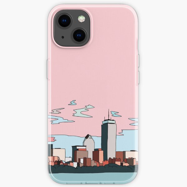 Boston skyline by Elebea iPhone Soft Case
