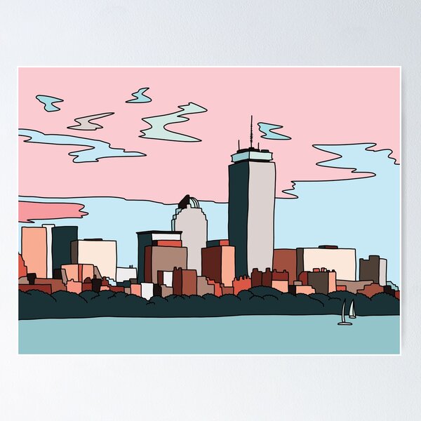 Item preview, Boston skyline by Elebea designed and sold by Sabrina Brugmann.