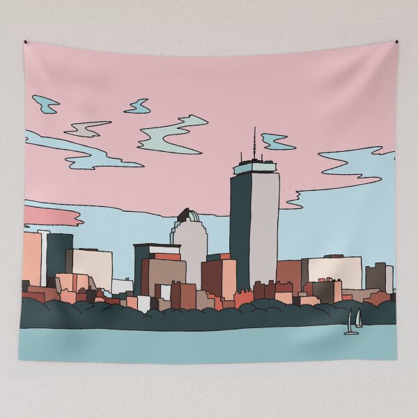 Item preview, Boston skyline by Elebea designed and sold by Sabrina Brugmann.
