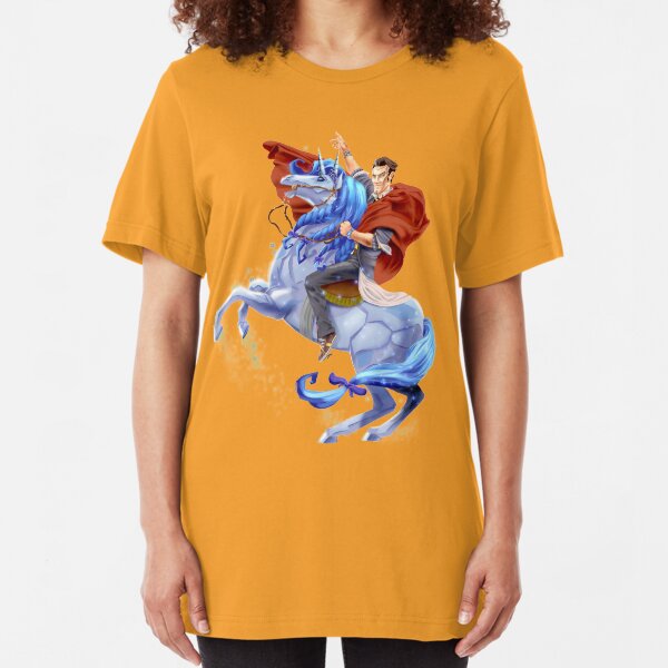 Handsome Jack & Buttstallion (no background) Slim Fit T-Shirt