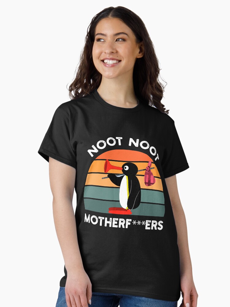 Imagen 1 de 7, Camiseta clásica con la obra Noot Noot Motherf Camisa Pingu Pingu Meme Tee Regalo divertido Noot Noot Pingu, diseñada y vendida por Ktory.