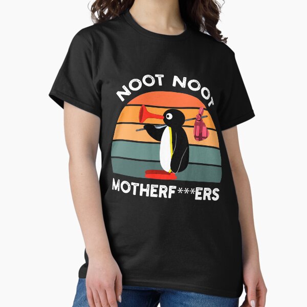Vista previa del artículo con la obra «Noot Noot Motherf Camisa Pingu Pingu Meme Tee Regalo divertido Noot Noot Pingu», diseñado y vendido por Ktory.