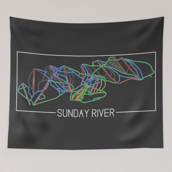 Item preview, Sunday River Colored Trail Map designed and sold by ChasingGnarnia.
