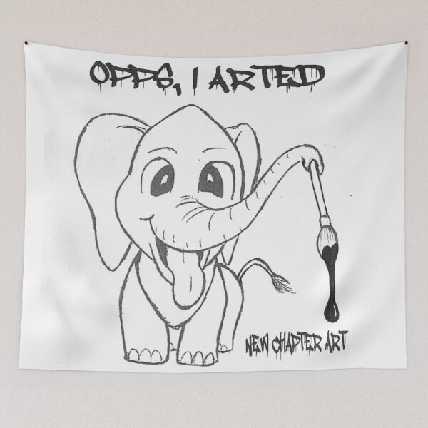 Item preview, Oops I Arted Elephant designed and sold by JBrass.