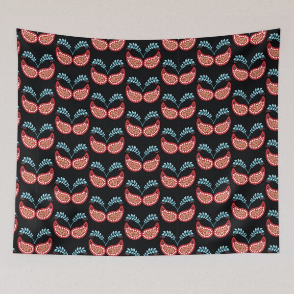 Item preview, Boho flower paisley all over print.  designed and sold by Limolida.