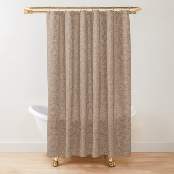 Flower Mandalal_MG_2221 dull pastel Shower Curtain
