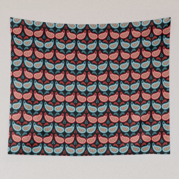 Item preview, Boho flower paisley all over print. designed and sold by Limolida.