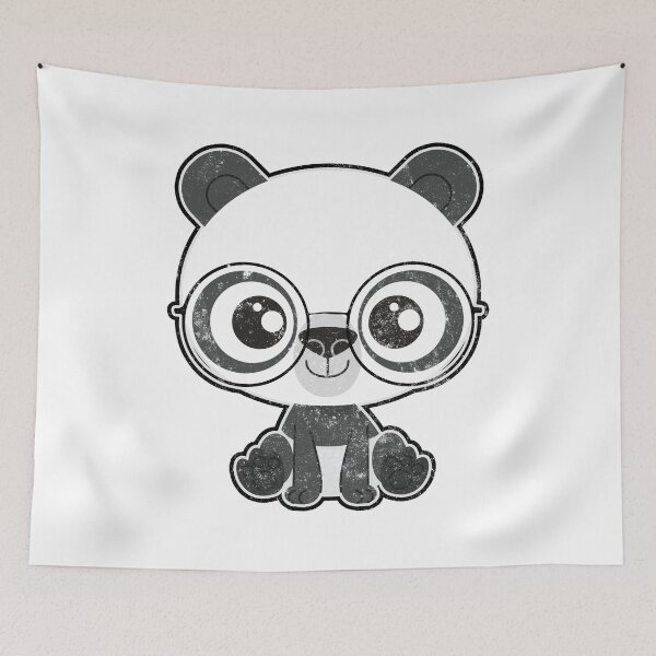 Item preview, Cute Little Fashionable Bear Panda Nerd With Glasses Funny T-shirt Gifts designed and sold by findgreatshirts.