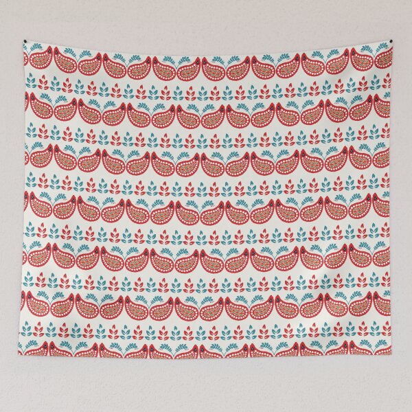 Item preview, Boho flower paisley all over print.  designed and sold by Limolida.