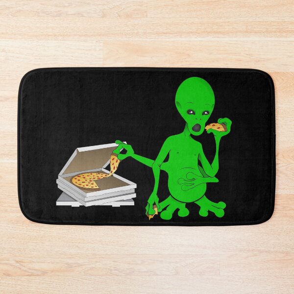 Item preview, Pizza Eating Alien designed and sold by Brianyasin.