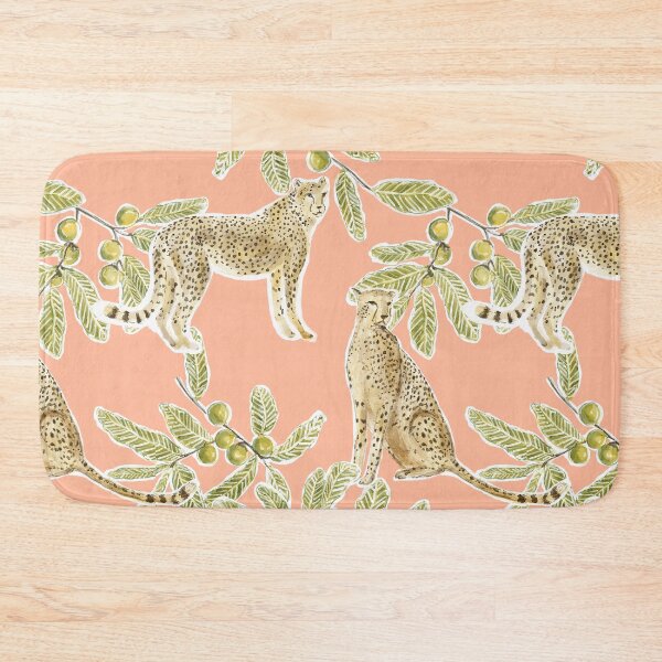 Item preview, Cheetahs Watercolor on Coral designed and sold by Jacqueline Maldonado.